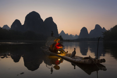 Cormorant Fisherman on Li River