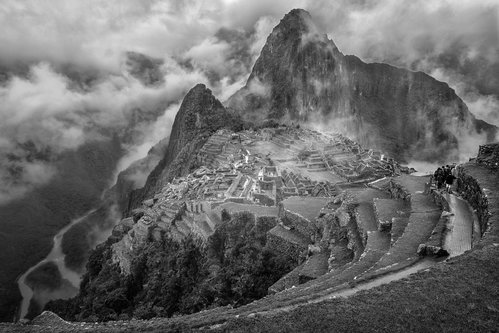 Fog in the Machu Picchu