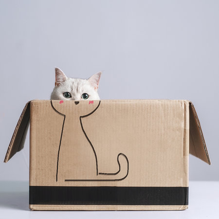 Cat in the box